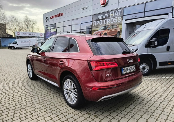 Audi Q5 cena 139900 przebieg: 55100, rok produkcji 2017 z Miłosław małe 466